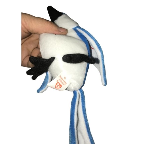 Vintage 1998 TY Beanie Original Baby Blue Jay Bird Named Rocket - Picture 3 of 8